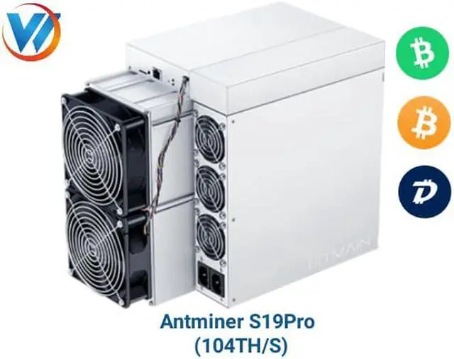Main image of Antminer Bitcoin Miner S19 Pro 104Th/s, S19pro 104T, Bitmain Air-Cooling Miner Miner, BTC Miner Machine