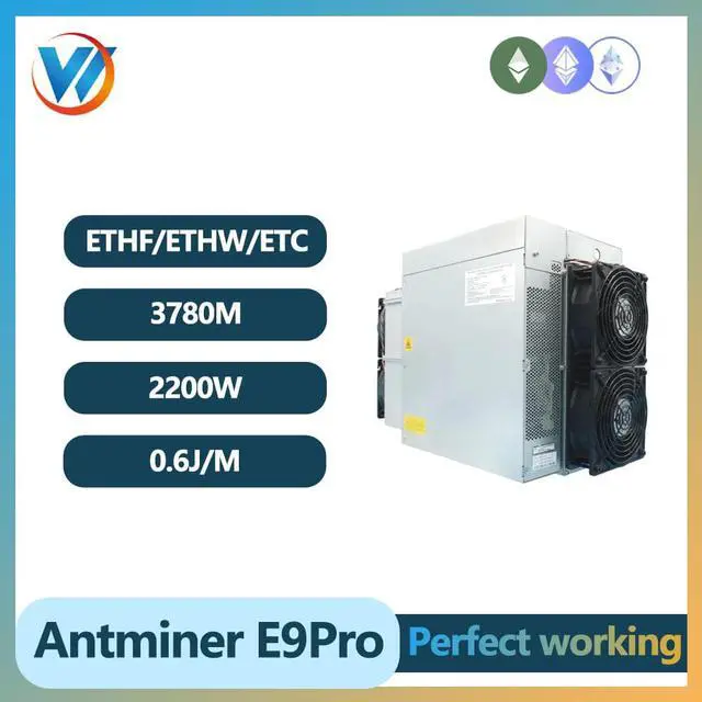 Main image of Bitmain Antminer E9 Pro 3780Mh/s 2200W ETC Asic Miner 0.6J/M