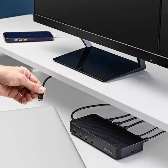 Alt view image 6 of 7 - SideTrak 4K Docking Station | 13 Port High-Speed USB-C Dock with 4K Resolution | Laptop Docking Station Dual Monitor / Triple Monitor | Compatible with Windows, Mac, Chrome
