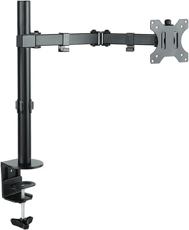 Main image of Stand Steady Dual Monitor Mount| Clamp-On Height Adjustable Monitor Arm Vesa Mount | Fits 1 Screen 13 - 32 Inches | Black