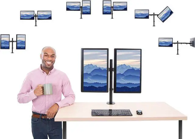 Alt view image 3 of 7 - Stand Steady Dual Monitor Arm