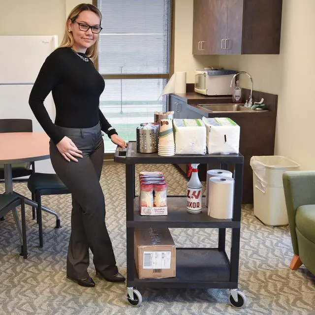 Alt view image 4 of 4 - Stand Steady 18" x 24" Tubstr Three Shelf Flat Utility Cart - Black