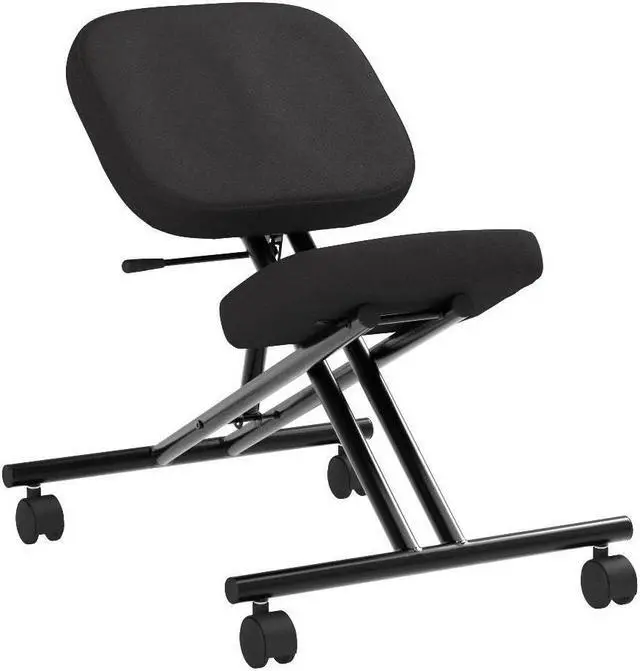 Alt view image 5 of 7 - ProErgo Pneumatic Ergonomic Kneeling Chair | Fully Adjustable Mobile Office Seating | Improve Posture to Relieve Neck & Back Pain | Easy Assembly | Use in Home, Office & Classroom