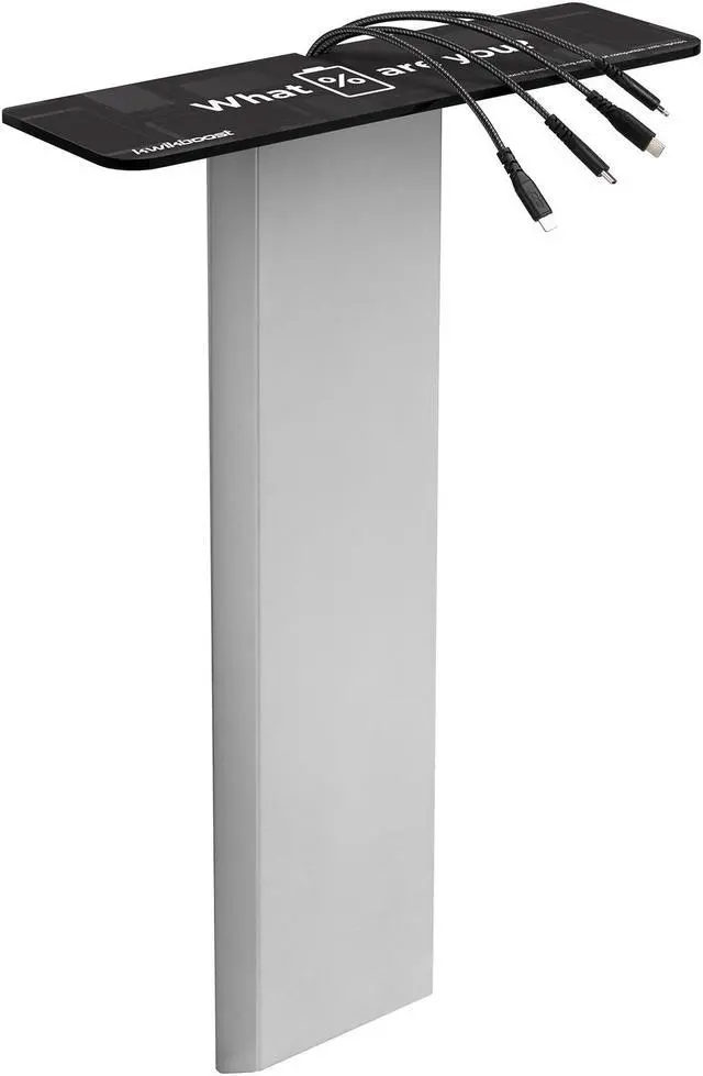 Main image of KwikBoost 4 Device Wall Mounted Charging station - 4 Lighting and 4 USB Type-C - Black Graphic