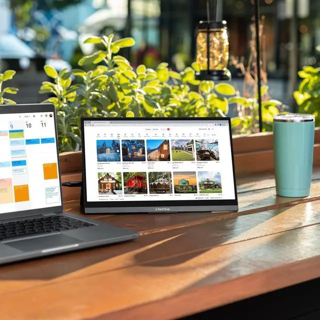 Alt view image 2 of 7 - SideTrak Solo Pro 13" Touchscreen Portable Monitor for Laptop | 1080p LED Small Laptop Screen Extender | Kickstand | 10ms Response Time | 60Hz Refresh Rate | USB-C, Mini-HD | 1.6 lbs Travel Monitor