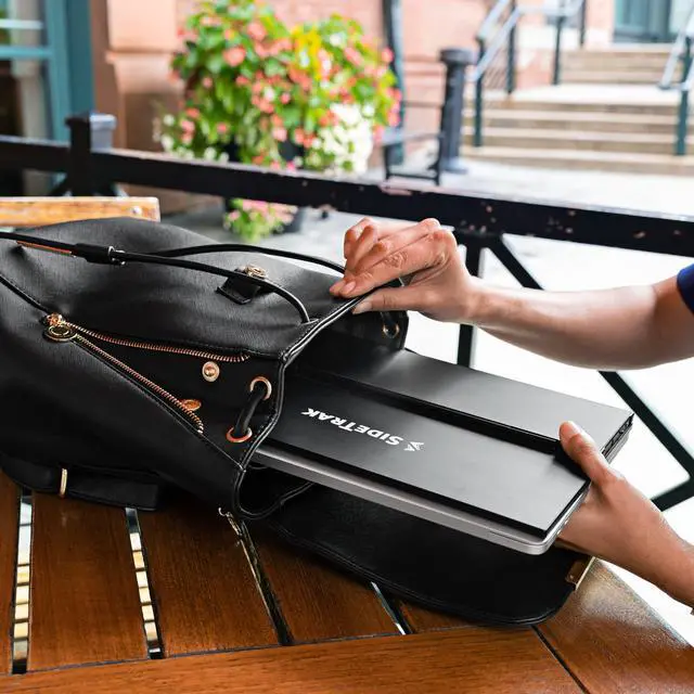Alt view image 5 of 7 - SideTrak Solo Pro 13 Freestanding Portable Monitor for Laptop | 1080 LED .04 Thin Portable Monitor | Kickstand | 10ms Response Time | 60Hz Refresh Rate | USB-C, Mini HD | 1.3 lbs. Travel Monitor