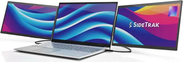 Main image of SideTrak Swivel Pro Triple Touch | Touchscreen Ultra Slim Attachable Portable Monitor for Laptops