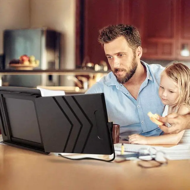 Alt view image 7 of 7 - SideTrak Slide Portable Monitor for Laptop 12.5” FHD 1080P IPS Attachable Second Laptop Screen | Efficient USB Power | Compatible with Mac, PC, Chrome 13”-17” Laptops | Patent Pending