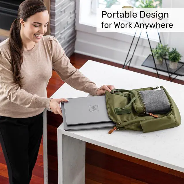 Alt view image 5 of 7 - SideTrak Swivel 14 Attachable Portable Laptop Monitor FHD IPS USB Laptop Dual Screen with Kickstand | Mac, PC, & Chrome Compatible | Fits All Laptop Sizes | USB-C or Mini HDMI Powered (Dark Silver)