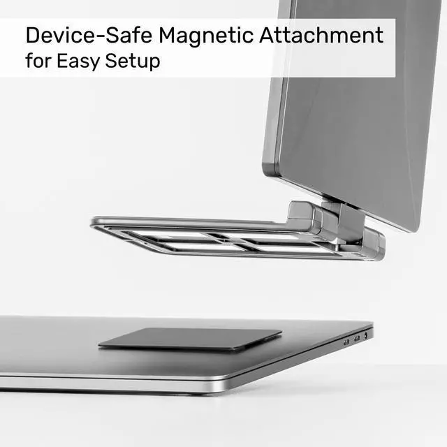 Alt view image 4 of 7 - SideTrak Swivel 14 Attachable Portable Laptop Monitor FHD IPS USB Laptop Dual Screen with Kickstand | Mac, PC, & Chrome Compatible | Fits All Laptop Sizes | USB-C or Mini HDMI Powered (Silver)