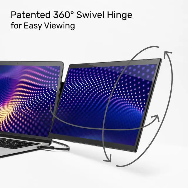 Alt view image 3 of 7 - SideTrak Swivel Pro 13.3'' Portable Monitor for Laptop (13.3'' Triple Monitor)