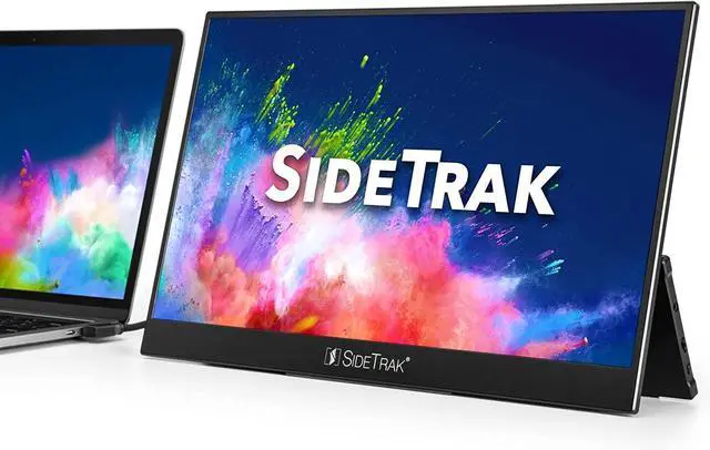 Main image of SideTrak Solo Pro Portable Monitor Freestanding 15.8" FHD 1080P LED Anti-Glare IPS Screen with Kickstand | Mac, PC, & Chrome Compatible | USB-C or Mini HDMI Powered | Built-in Speakers & HDR Mode