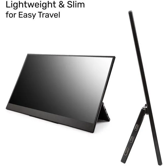 Alt view image 3 of 7 - SideTrak Solo Pro Portable Monitor Freestanding 15.8" FHD 1080P LED Anti-Glare IPS Screen with Kickstand | Mac, PC, & Chrome Compatible | USB-C or Mini HDMI Powered | Built-in Speakers & HDR Mode