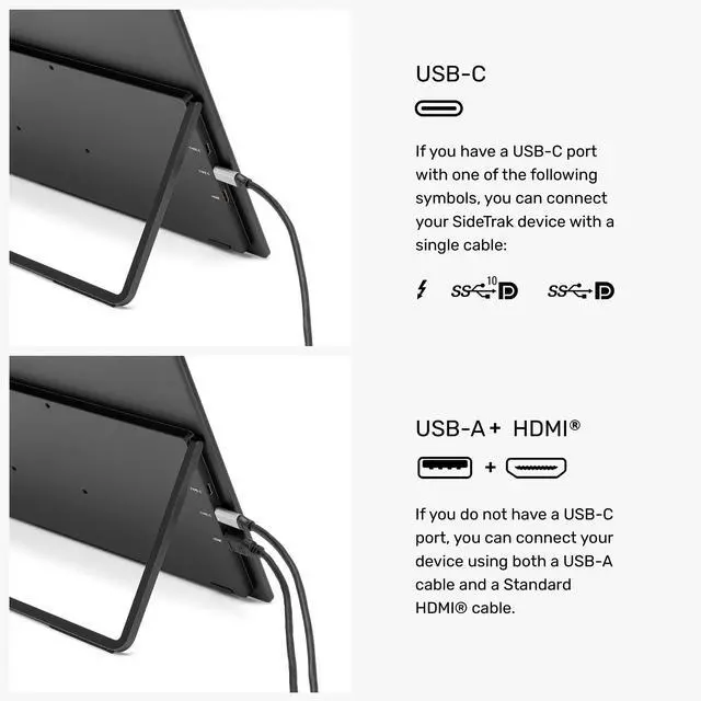 Alt view image 6 of 7 - SideTrak Solo Book 15.6" Foldable Dual Screen Portable Monitor - FHD Portable Stacked Monitor, Dual Monitor for Laptop, Display Extender with Stacked Dual Monitor for Mac, PC, and Chromebook