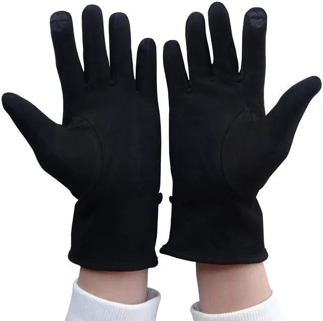Alt view image 4 of 7 - Women Winter Warm Gloves with Touch Screen Fingers, Touchscreen Texting Fleece Lined Windproof Driving Glove W-G-2 (Black)