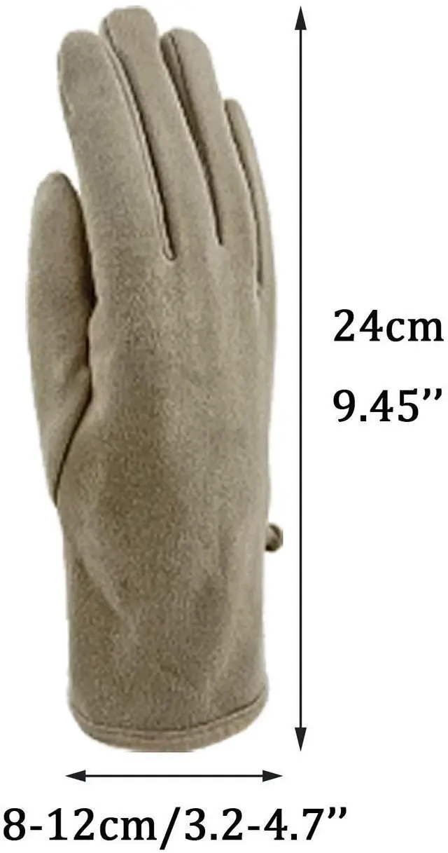 Alt view image 5 of 7 - Women Winter Warm Gloves With Touch Screen Fingers, Touchscreen Texting Fleece Lined Windproof Driving Glove W-G-2 (Grey)