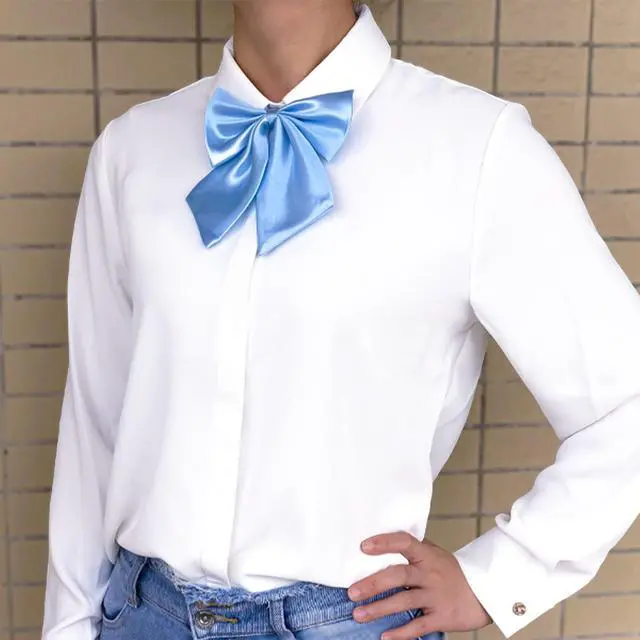 Alt view image 2 of 7 - Womens Bow Tie, Women Bowtie for School Gril & Office Ladies Uniform & Lolita & Cosplay & Halloween Party Show W-B1 (Teal)