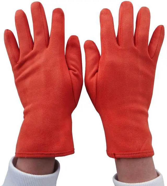 Alt view image 3 of 7 - Women Winter Warm Gloves With Touch Screen Fingers, Touchscreen Texting Fleece Lined Windproof Driving Glove W-G-2 (Orange)