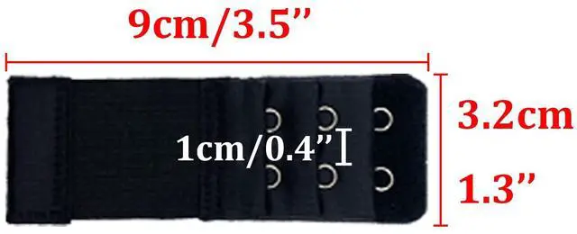 Alt view image 3 of 4 - Women Bra Band Extenders, Ladies Adjustable Soft & Comfortable Elastic Bra Strap Extension or Bra Clip Extender B-E-B-E1 (2 Hook - 10 Color)