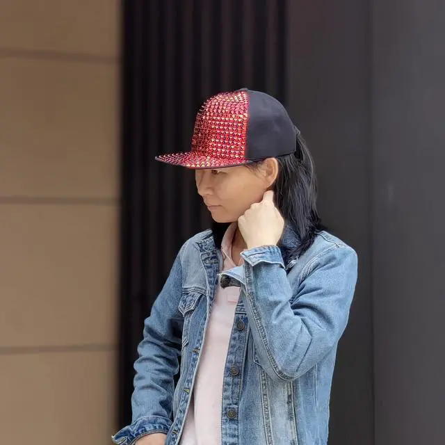 Alt view image 3 of 6 - Bling Baseball Cap for Men & Women with Diamond, Boy & Ladies  Sparkle Sequin Hat for Disco & Punk Rock or Hip Hop HH-M1 (glod)