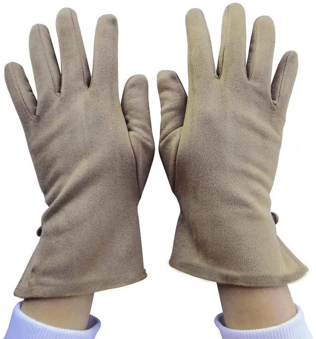 Alt view image 3 of 7 - Women Winter Warm Gloves With Touch Screen Fingers, Touchscreen Texting Fleece Lined Windproof Driving Glove W-G-2 (Khaki)