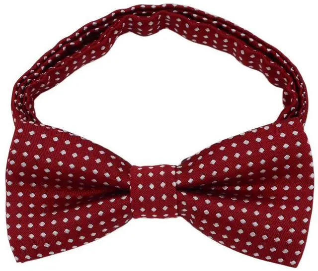 Alt view image 2 of 5 - SYAYA Polka Dot Pre Tied Toddler Bow tie, Baby or Child & Kids Clip On Bowtie For Little Boy Birthday Party B-B-BT5 (Light Blue with White Polka Dot)