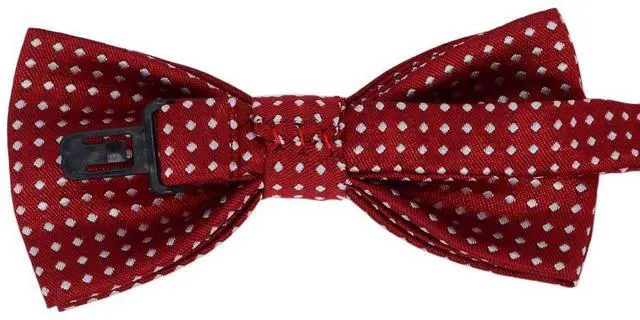 Alt view image 3 of 5 - SYAYA Polka Dot Pre Tied Toddler Bow tie, Baby or Child & Kids Clip On Bowtie For Little Boy Birthday Party B-B-BT5 (Light Blue with White Polka Dot)