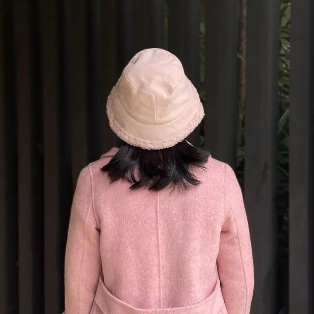 Alt view image 2 of 6 - Cute Women Winter Warm Thermal Windproof Faux Fur Bucket Hat, Teen Girls Fisherman Cap for Cold Weather WH1 (Khaki)