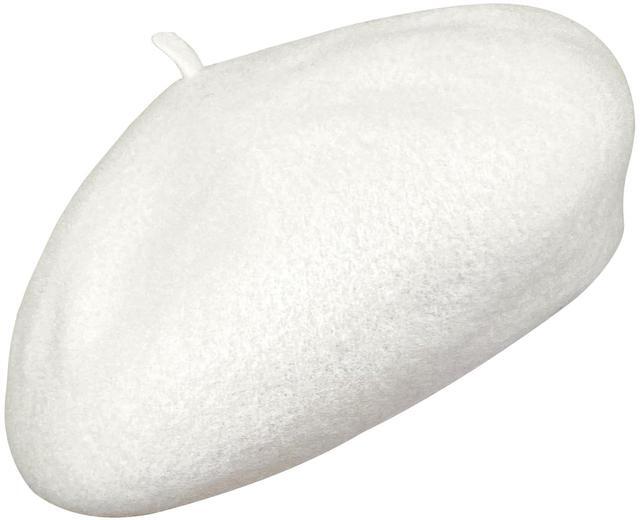 Main image of Adults French Wool Berets Hat, Reversible Classic Fashion Warm Painter Cap For Women Girls Lady in Winter Autumn W-B-L-1 (White)