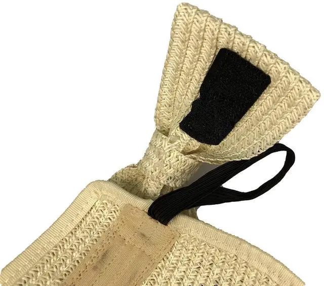 Alt view image 5 of 7 - Beach Hats for Women, Packable Straw Sun Hat with Wide Brim and Ponytail for UV Protection and Summer Travel SM01 (Navy Blue)