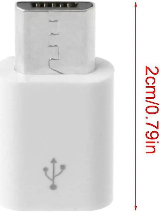 Main image of White Short Usb 3.1 Type C Female Device To Micro Usb Male Adapter Connector