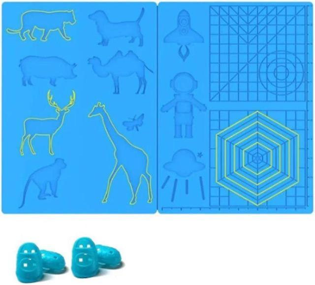 3D Pen Pad with Various Pattern 3D Printing Pen Mat Silicone