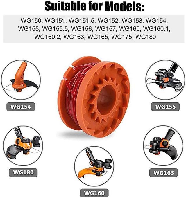 Replacement Spool For Worx Wa0010 Wg180 Wg163 String Trimmers