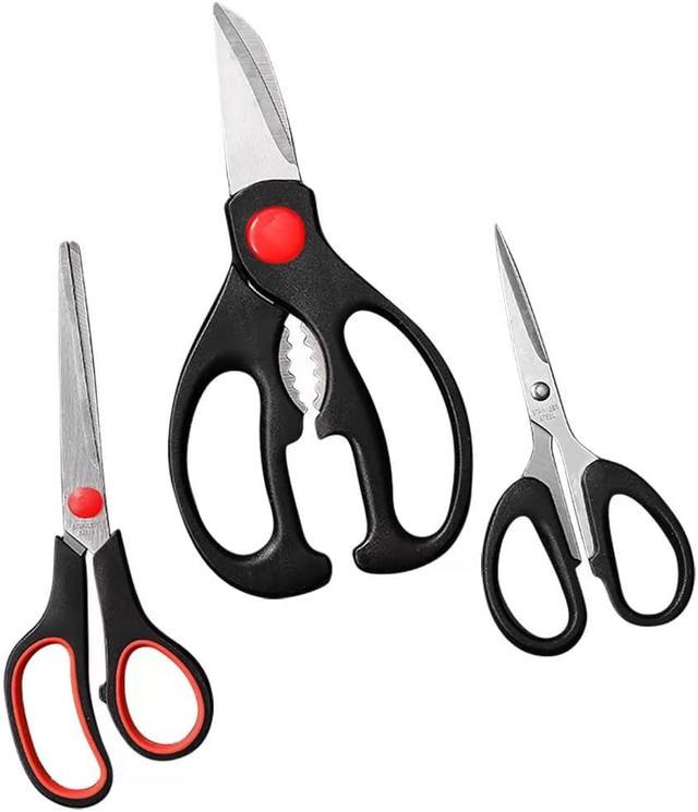 Scissors, Scissors Set With Sharp Stainless Steel Blades And Soft Grip  Handles, Suitable For Cutting Paper, Cardboard, Fabric