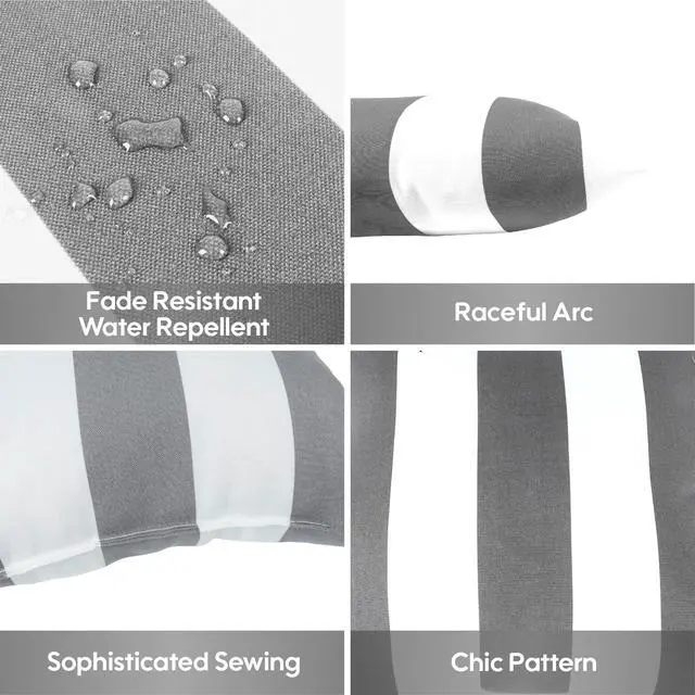 Alt view image 4 of 6 - 2 Pack Outdoor Throw Pillows, Waterproof & Fade-Resistant Patio Cushions for Garden, Porch, Poolside Furniture - Soft & Comfortable Decorative Pillow Covers (18x18 Inch,Vintage Floral Clusters )