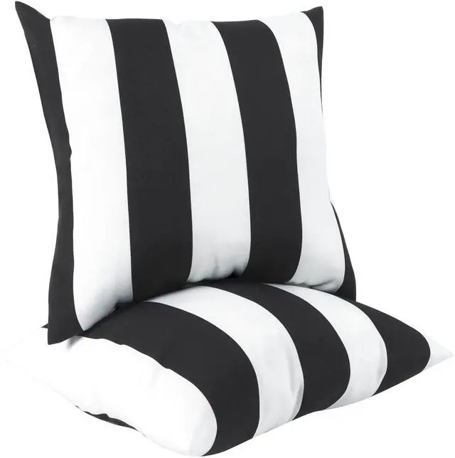 Alt view image 2 of 6 - 2 Pack Outdoor Throw Pillows, Waterproof & Fade-Resistant Patio Cushions for Garden, Porch, Poolside Furniture - Soft & Comfortable Decorative Pillow Covers (18x18 Inch,Vintage Floral Clusters )