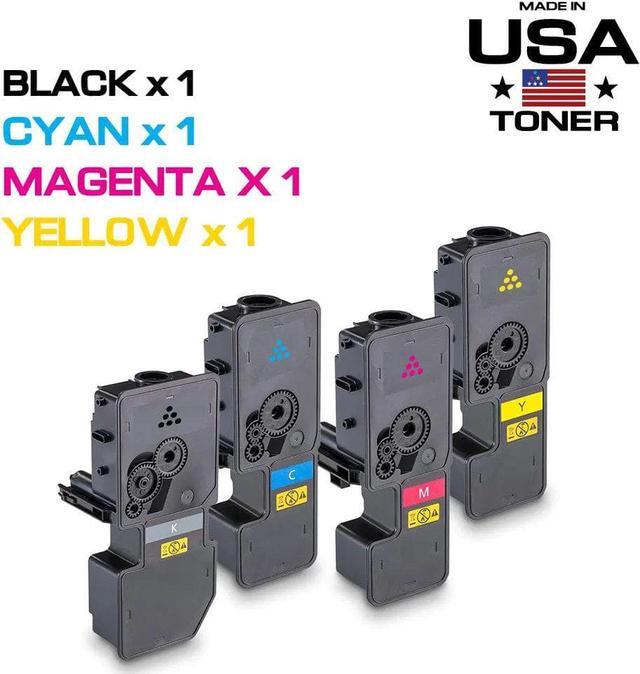 Alt view image 3 of 7 - MADE IN USA TONER Compatible Replacement for Kyocera Ecosys P5021cdw M5521cdw TK5232 TK-5232 (CMYK, 4 Pack)