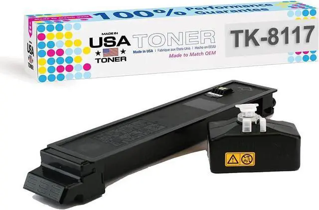 Alt view image 7 of 7 - MADE IN USA TONER Compatible Replacement for use in Kyocera® Ecosys M8130cidn, Ecosys M8124cidn, TK-8117 TK-8117K TK-8117C TK-8117M TK-8117Y (Black,Cyan,Yellow,Magenta, 4-Pack)
