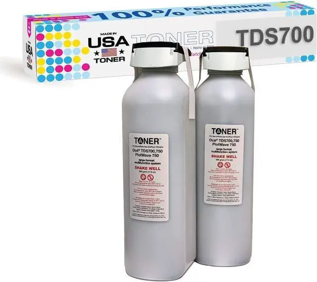 Main image of MADE IN USA TONER Compatible Replacement for Oce TDS 700, TDS 750, Plotwave 750 Toner, (Black, 2 Pack)