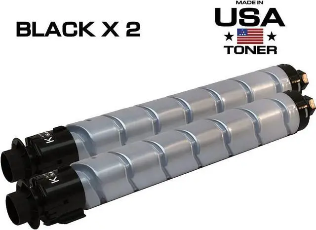 Alt view image 2 of 7 - MADE IN USA TONER Compatible Replacement for Ricoh MP C2003 MP C2503 MP C2004 MP C2504 Lanier Savin MP C2003 MP C2503 841918 (Black, 2 Pack)