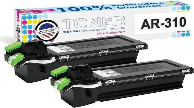 Main image of MADE IN USA TONER Compatible Replacement for Sharp AR-310NT AR-235 236 257 275 M208 AR-M237 M257 M277 M317 (Black, 2-Pack)