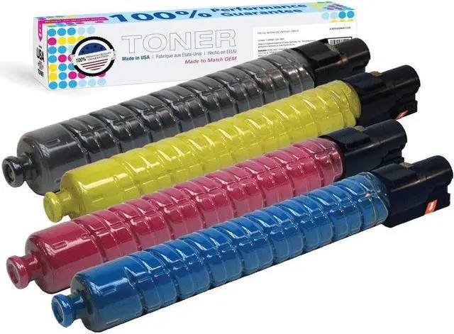 Main image of MADE IN USA TONER Compatible Replacement for Ricoh MP C3001, MP C3501, MPC3001, MPC3501, Savin C9130 C9135 - (Black Cyan Magenta Yellow, 4 Pack) Black 22,500 - Color 16,000 Pages