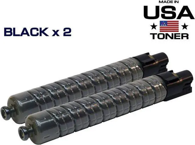 Alt view image 3 of 7 - MADE IN USA TONER Compatible Replacement for Ricoh Savin MP C3002 MP C3502 MPC3002 MPC3502 841735 - (Black, 2 Pack) 28,000 Pages