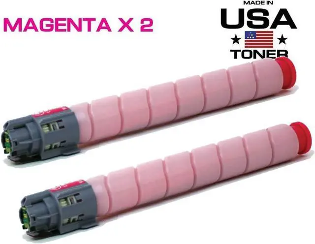 Alt view image 2 of 6 - MADE IN USA TONER Compatible Replacement for Ricoh MP C306, C307, C406, C407 842093 842209 High Yield (Magenta, 2 Pack)
