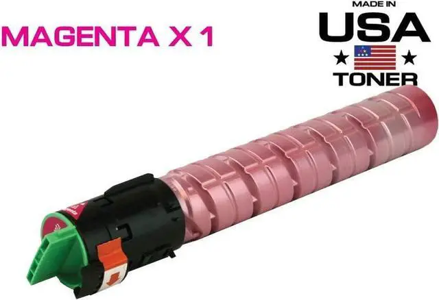 Alt view image 2 of 7 - MADE IN USA TONER Compatible Replacement for Ricoh MP C2051, C2551, C2030, C2050, C2530, C2550, 9.5K Yield (Magenta, 1 Cartridge)