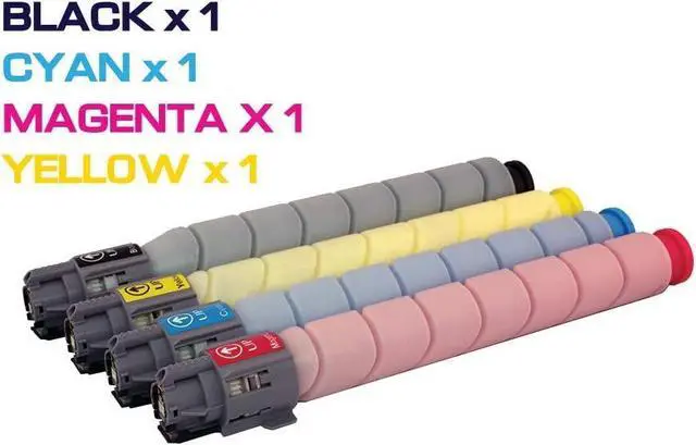 Alt view image 2 of 7 - MADE IN USA TONER Compatible Replacement for Ricoh Aficio Savin Lanier MP C305SP, C305SPF (Black, Cyan, Magenta, Yellow, 4 Pack)