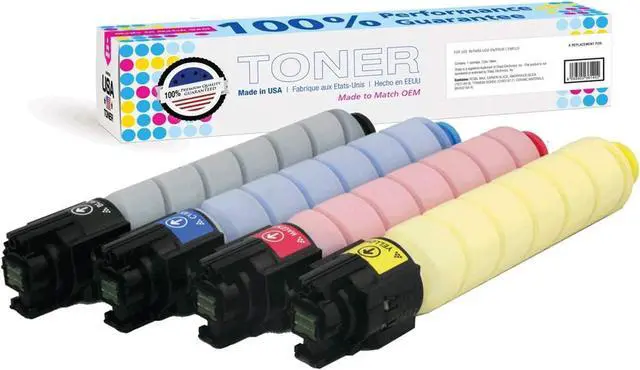 Main image of MADE IN USA TONER Compatible Replacement for Ricoh SP C435dn SPC435 821243 821246 821245 821244 (Black,Cyan,Magenta,Yellow, 4 Pack)