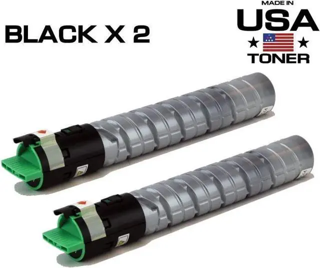 Alt view image 3 of 7 - MADE IN USA TONER Compatible Replacement for Ricoh MP C2051, C2551, C2030, C2050, C2530, C2550, 841586, 841500, 841280 (Black, 2 Pack)