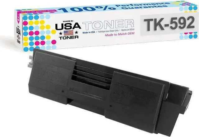 Main image of MADE IN USA TONER Compatible Replacement for Kyocera FS-C5250dn, TK-592, M6026cidn, M6526cidn, P6026cdn (Black Cartridge)