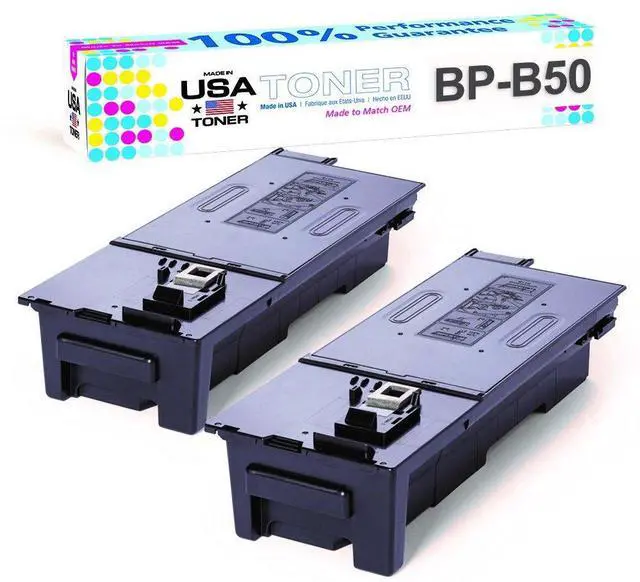 Main image of MADE IN USA TONER Compatible Replacement for Sharp BP-B50, BP-B540WR, BP-B550PW, BP-B550WD (Black, 2 packs)